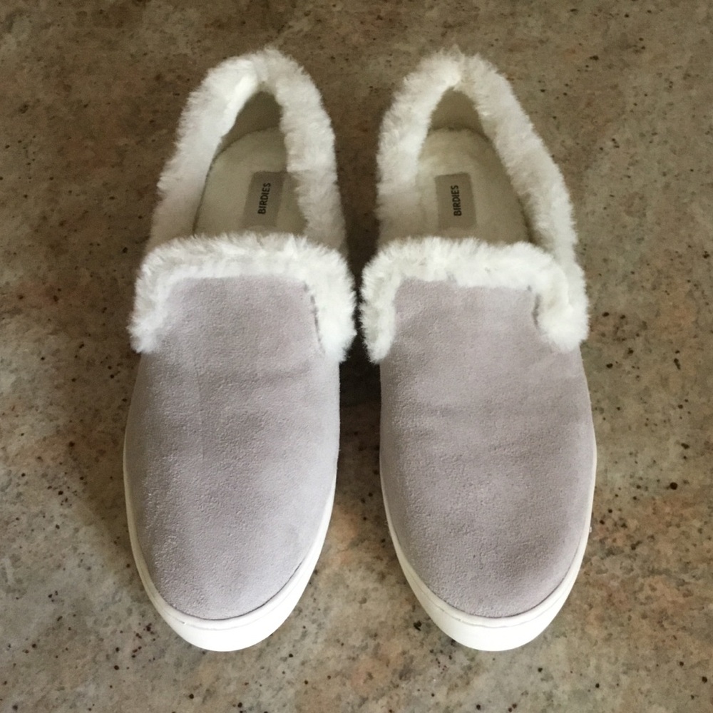 NEW Birdies The Swift Faux Fur Suede Hybrid Slip On Shoes Slippers - Picture 3 of 12